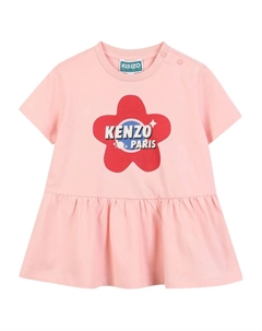Платье с цветочным принтом, розовый Kenzo kids
