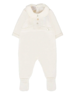 Шерстяная пижама с воротником Питер Пэн, белый Paz rodriguez