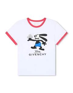 Футболка из органического хлопка с принтом, белый Givenchy kids