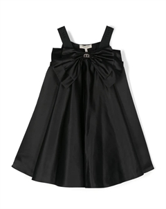 Расклешенное платье с логотипом, черный Twin-set kids