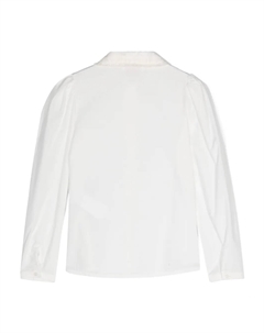 Рубашка с оборками, белый Monnalisa