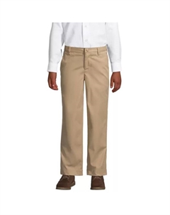 Школьная форма Husky для мальчиков 8-20 лет, брюки-чиносы с железными коленями для активного отдыха, хаки Lands' end