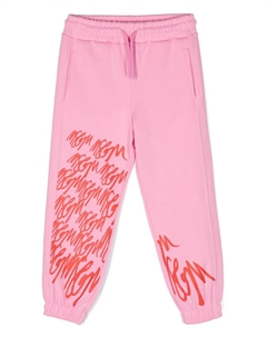 Спортивные брюки с логотипом, розовый Msgm kids