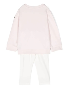 Костюм с логотипом, розовый Moncler enfant