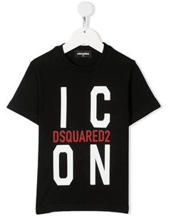 Футболка с принтом Icon, черный Dsquared2 kids