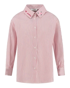 Рубашка в полоску, розовый Monnalisa