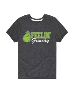 Футболка с рисунком доктора Сьюза "Feelin' Grinchy" для мальчиков 8-20 лет, серый Licensed character