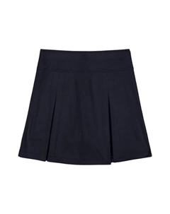 Девочкам 4-18 лет плиссированная юбка-шотландка с точечным плетением, синий Izod