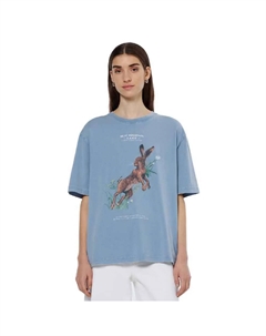 Футболка Artwork Loose Fit, синий Scotch&soda