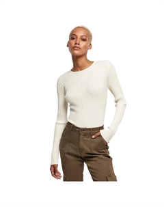Лонгслив Rib Knit, белый Urban classics