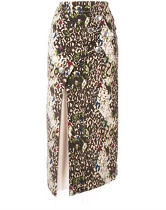 Sulvam юбка асимметричного кроя с узором s разноцветный Sulvam