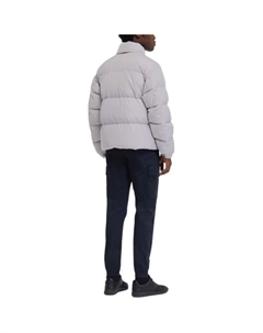 Пуховик мужской лавандового цвета, цвет Lavender Stone island