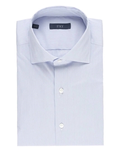 Полосатая рубашка на пуговицах, синий Fay