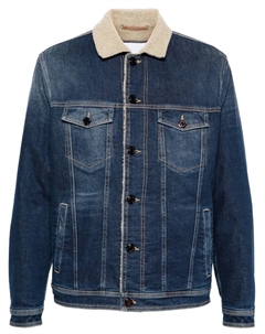 Джинсовая куртка с контрастным воротником, синий Jacob cohen