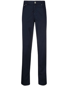 Брюки чинос прямого кроя, синий Brunello cucinelli