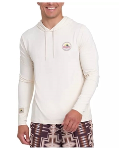 Мужская худи-рашгард с длинным рукавом и принтом, розовый Pendleton