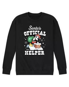 Мужская официальная флисовая кофта-помощник Санты, черный Disney