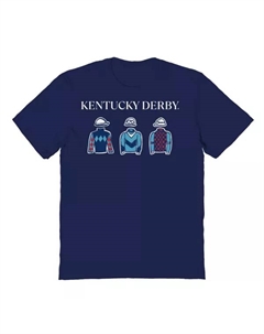 Мужская рубашка с выкройкой одежды для гонщиков Кентукки Дерби, синий Licensed character