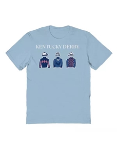 Мужская рубашка с выкройкой одежды для гонщиков Кентукки Дерби, голубой Licensed character