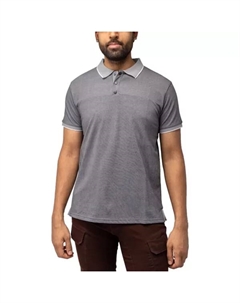 Мужская короткая поло для гольфа с вставками из пике, черный Xray