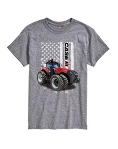 Мужская футболка с графическим флагом Case IH, серый Licensed character