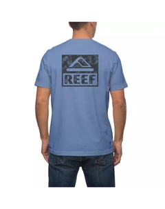 Мужская резиновая футболка с графическим принтом, цвет steel blue Reef