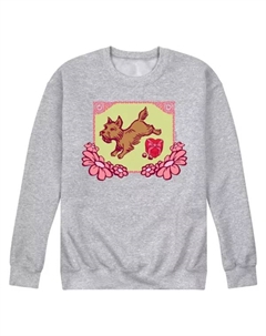 Мужская флисовая толстовка с принтом "Волшебник страны Оз" и Тото в рамке, серый Licensed character