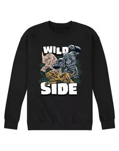 Мужская флисовая толстовка с принтом «Wild Side», черный Licensed character