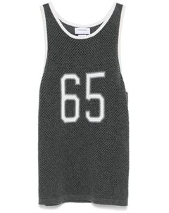 Кашемировый топ из джерси, серый Thom browne