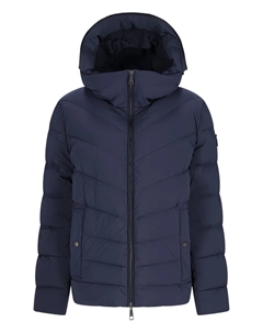 Стеганая куртка с капюшоном, синий Add