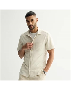 Мужская вязаная рубашка с фактурной поверхностью на пуговицах, бежевый Sonoma goods for life