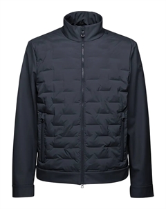 Стеганая куртка Sapienza с высоким воротником, синий Geox