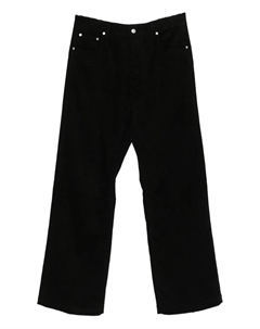 Вельветовые прямые брюки, черный Rick owens