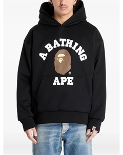 Толстовка с логотипом колледжа, черный A bathing ape®