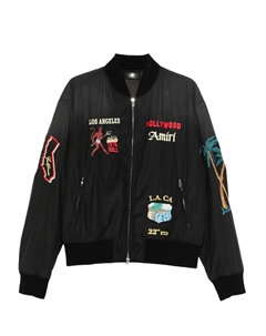 Декорированный бомбер, черный Amiri