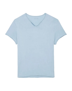 Футболка Monastir с V-образным вырезом, синий Zadig&voltaire