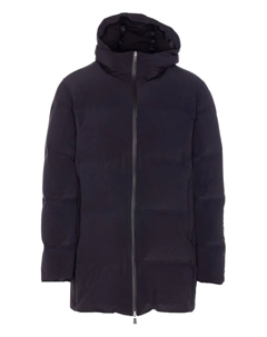 Пуховик с капюшоном, черный Herno