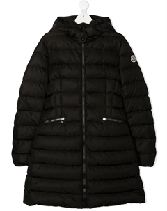 Пуховик с капюшоном, черный Moncler enfant