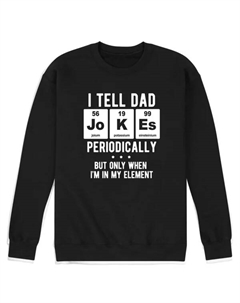 Мужской папа периодически шутит, графическая флисовая толстовка, черный Licensed character