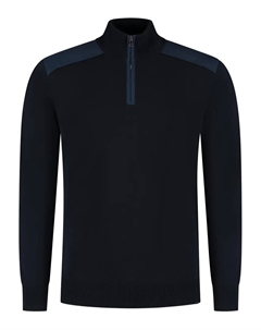 Свитер с воротником на молнии, синий Paul & shark