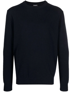 Джемпер тонкой вязки с логотипом, синий Dondup