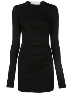Marina moscone приталенное платье мини с длинными рукавами s черный Marina moscone