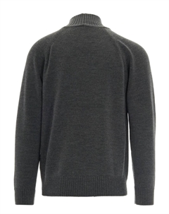 Свитер с высоким воротником и рукавами реглан, серый Paolo pecora