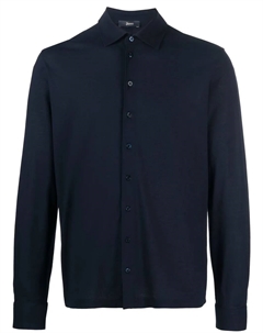 Рубашка с отложным воротником, синий Herno