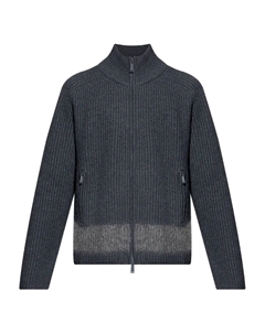 Кардиган с застежкой-молнией в рубчик, серый Dsquared2