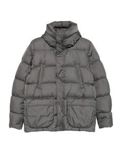 Стеганая куртка с капюшоном, серый Herno