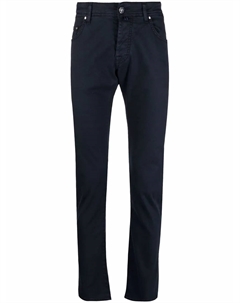 Брюки скинни с заниженной талией, синий Jacob cohen