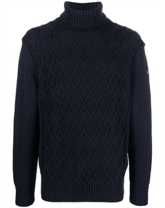 Вязаный джемпер из вирджинской шерсти, синий Paul & shark