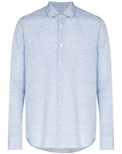 Льняная рубашка Giles, синий Orlebar brown