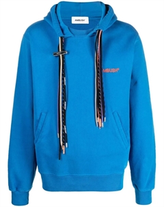 Худи из органического хлопка с кулиской, синий Ambush
